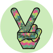 Funky Art Peace Hand 16--T-SHIRT