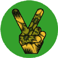 Funky Art Peace Hand 17--KEY CHAIN