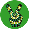 PEACE SIGN: Funky Art Peace Hand 21--POSTER