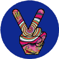 PEACE SIGN: Funky Art Peace Hand 23--POSTER