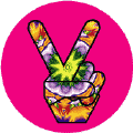 Funky Art Peace Hand 2--STICKERS