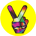 Funky Peace Hand 24--STICKERS
