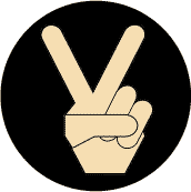 Peace Hand Caucasian 1--CAP