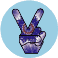 PEACE SIGN: Tie Dye Peace Hand 6--T-SHIRT