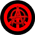 PEACE SYMBOL: Anarchy 1 - Anarchist Symbol BUTTON