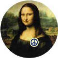 Mona Lisa Peace Smile--PEACE SYMBOL PEACE SIGN COFFEE MUG