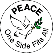 Peace One Side Fits All PEACE DOVE--PEACE SYMBOL PEACE SIGN KEY CHAIN