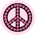 PEACE SYMBOL: Peace Sign Flower Power Dahlia--POSTER