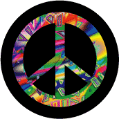 PEACE SIGN: A True Radical Sign--BUTTON