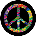 PEACE SIGN: A True Radical Sign--BUTTON