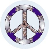 PEACE SIGN: A Walk in the Clouds--BUTTON