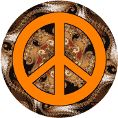 PEACE SIGN: Autumn Peace 2--BUTTON