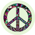 PEACE SIGN: Be Radically Free--BUTTON