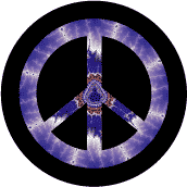 PEACE SIGN: Blue Tie Dye Buddha--T-SHIRT