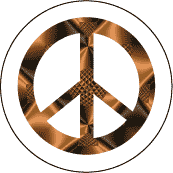 Chocolate Peace Sign--BUTTON