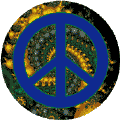 PEACE SIGN: Cosmic Peas on Earth--BUTTON