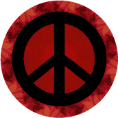 PEACE SIGN: Dawn Flowers--BUTTON
