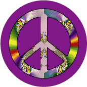 PEACE SIGN: Dissent Is Patriotic--BUTTON