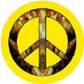 PEACE SIGN: End Hunger--BUTTON