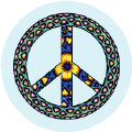 PEACE SIGN: End Imperialism And Colonialism--BUTTON