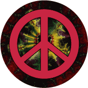 PEACE SIGN: End Poverty--BUTTON