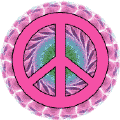 PEACE SIGN: End Sexism--BUTTON