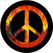 PEACE SIGN: End War--BUTTON