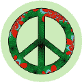 PEACE SIGN: Global Village--BUTTON
