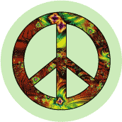PEACE SIGN: Globalization Of Peace--BUTTON