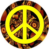 PEACE SIGN: Gold Nuggets 1--MAGNET