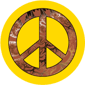 PEACE SIGN: Golden Earth Prints--MAGNET
