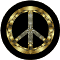 PEACE SIGN: Golden Seal 1--BUTTON