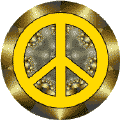 PEACE SIGN: Golden Seal 2--BUTTON