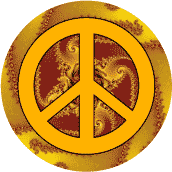 PEACE SIGN: Golden Swirl 1--MAGNET