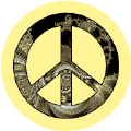 PEACE SIGN: Golden Swirl 2--BUTTON