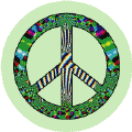 PEACE SIGN: Green Zebra 2--KEY CHAIN