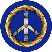 PEACE SIGN: Harvest of Peace Spiral--BUTTON