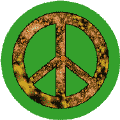 PEACE SIGN: Harvest of Peas on Earth--BUTTON