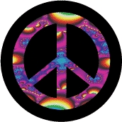 PEACE SIGN: Hippie 60s--KEY CHAIN