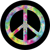 PEACE SIGN: Hippie Chic 2--BUMPER STICKER