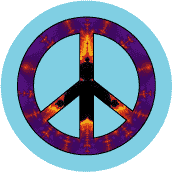 PEACE SIGN: Hippie Mandala--MAGNET