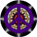 PEACE SIGN: Inner Peace Flower--BUTTON