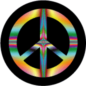 PEACE SIGN: Join Anti War Marches--BUTTON