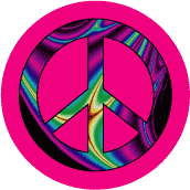 PEACE SIGN: Join Peaceful Protests--BUTTON