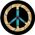 PEACE SIGN: Karma Wheel--KEY CHAIN