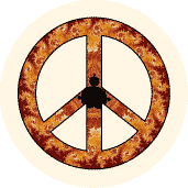 PEACE SIGN: Karmic Wheel of Fire--KEY CHAIN