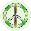 PEACE SIGN: Love Planet Earth--BUTTON