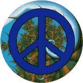PEACE SIGN: Make Every Day Earth Day--BUTTON