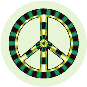 PEACE SIGN: Mondo Grass--BUTTON