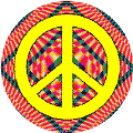 PEACE SIGN: Mosaic Design 1--BUTTON